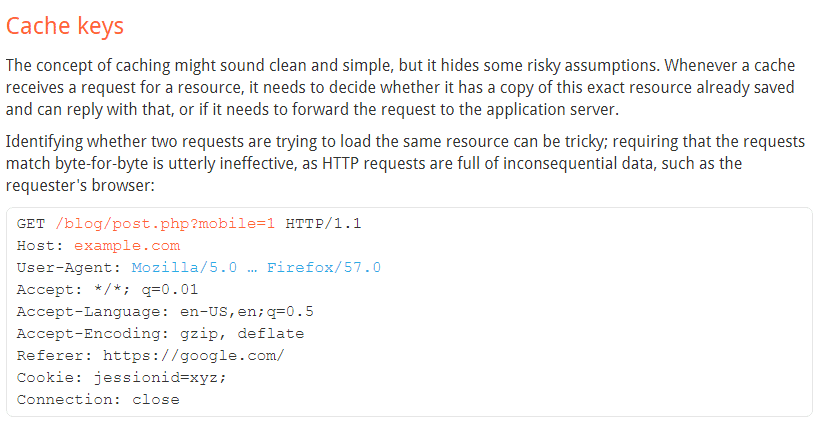 Web Cache Poisoning